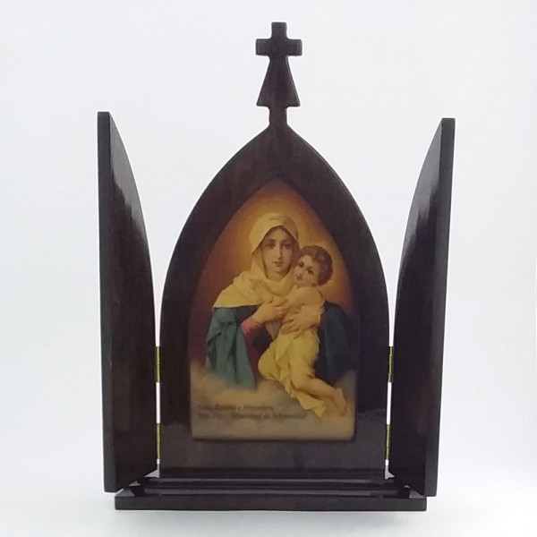 Capelinha com portas Mãe Rainha 32x21cm