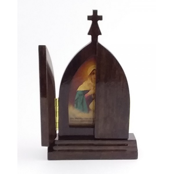 Capelinha com portas Mãe Rainha 32x21cm