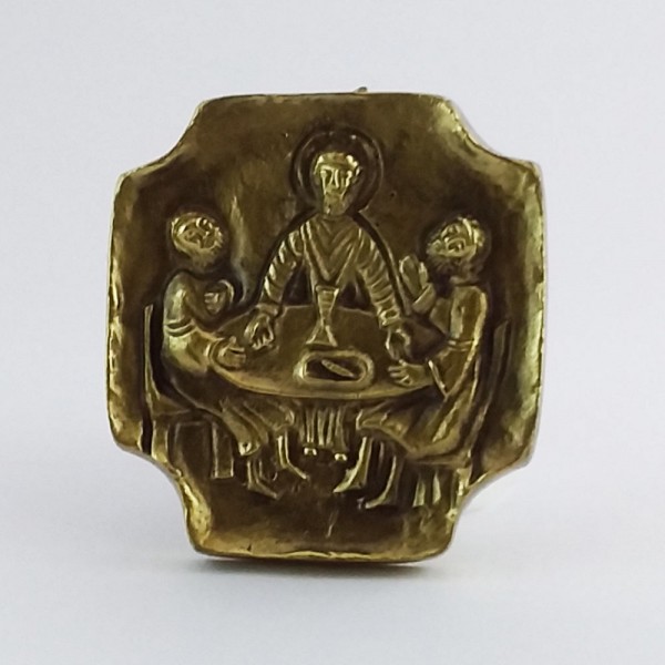 Cruz Jesus e os Discípulos de Emaús (Bronze)