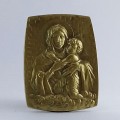 Mãe Rainha - Relevo retangular (Bronze-12cm)